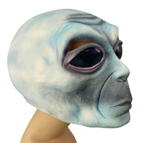 Mascara Realista Et Latex Alienigena Hallowen Extraterrestre Fantasia Realistica Festa Susto Area 51
