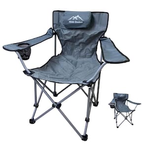 Cadeira de Camping Dobravel Apoio de Braço Porta Copo Bolsa de Transporte Viagem Passeio Lazer Jardim Quintal Piquenique Praia Sol Verao Piscina