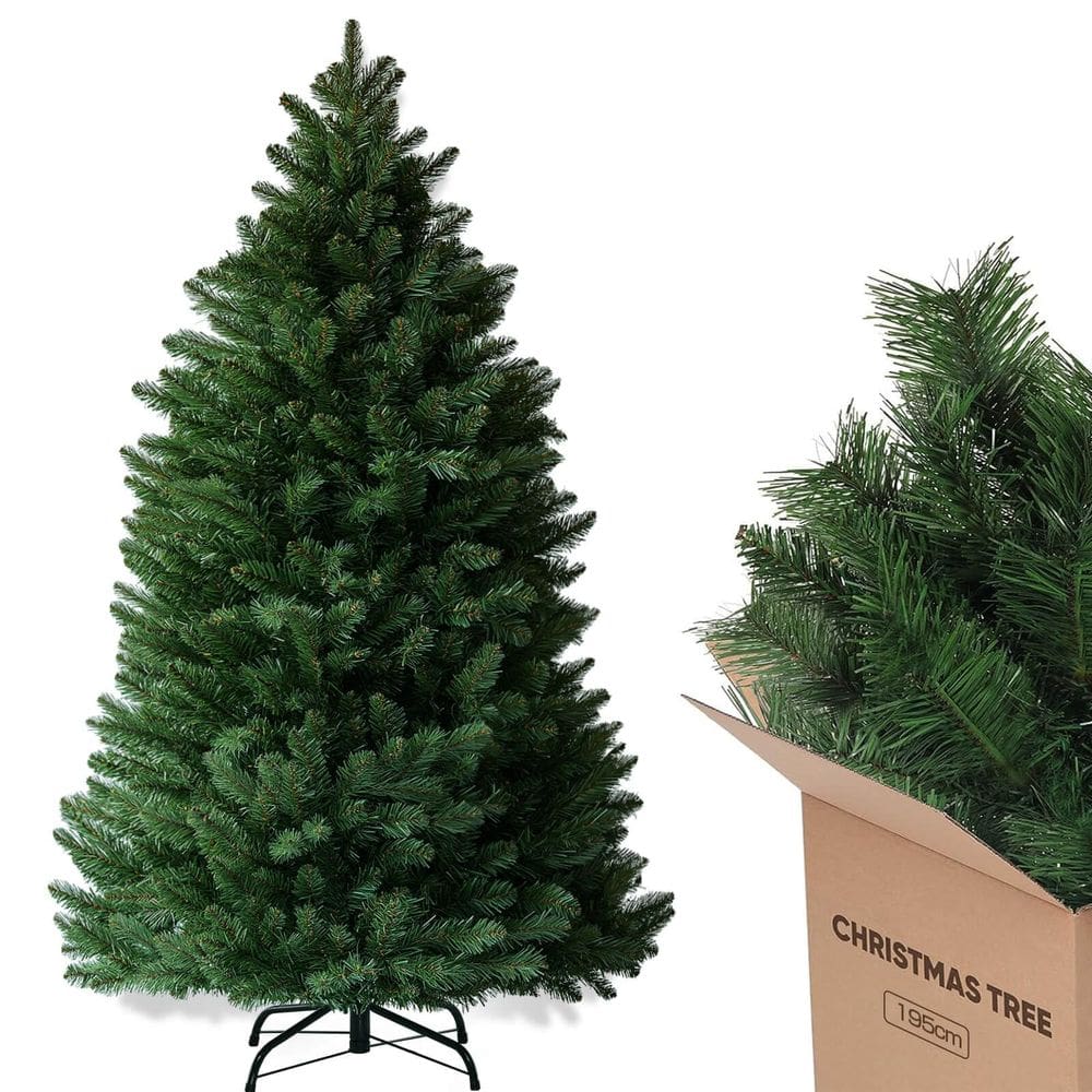 Árvore de Natal GTPLAYER Unlit de Natal artificial de 6 pés com 1000 Ti