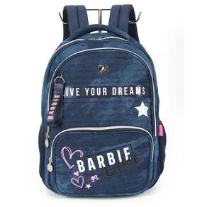 Mochila Azul De Costas Notebook Escolar Barbie Luxcel