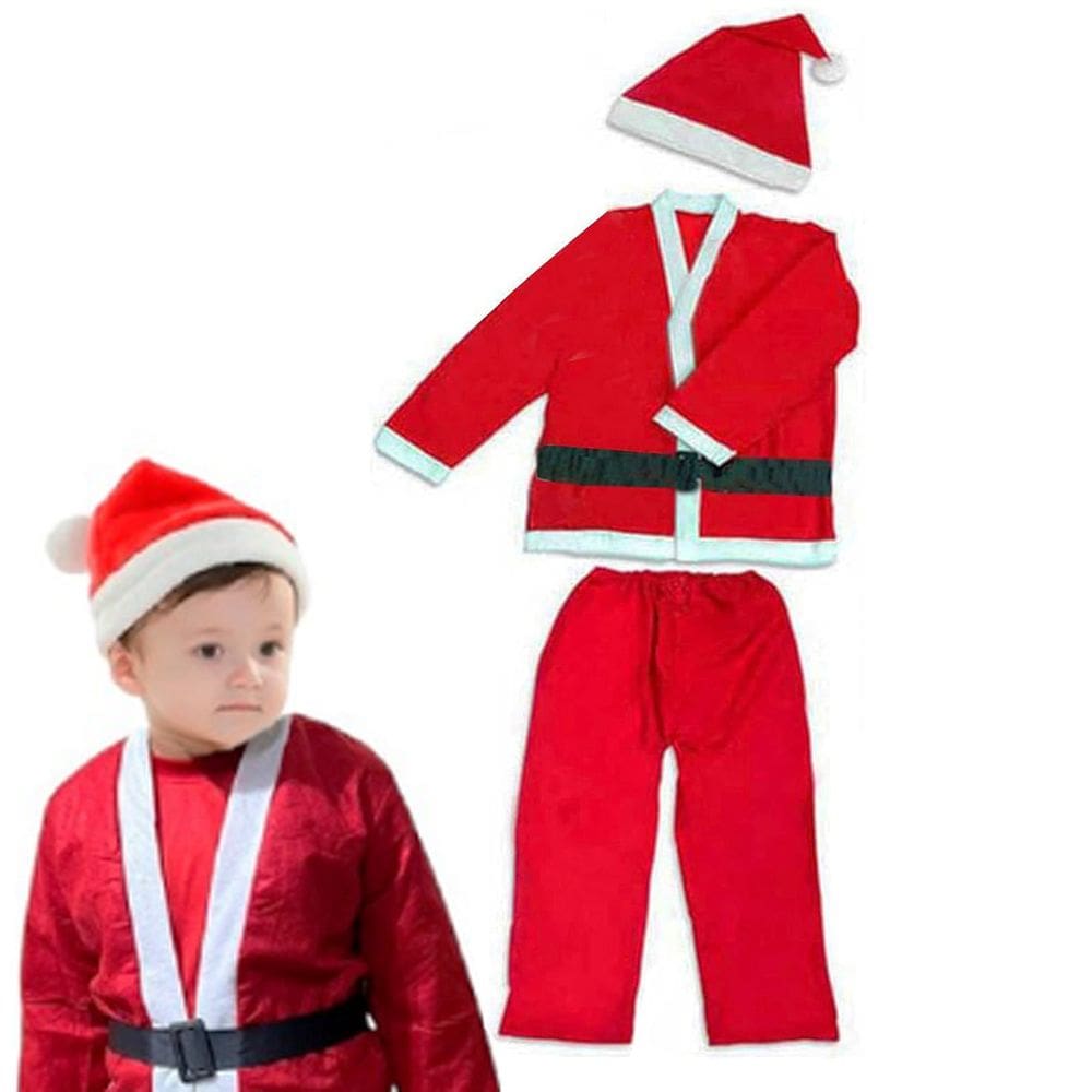 Roupa Papai Noel Infantil Criança Natal Natalino Festa Comemoraçao Fim de Ano