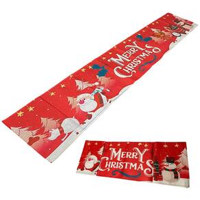 Caminho de Mesa Passadeira Natal Natalino Toalha Trilho Mesa de Jantar Decoraçao Festa Fim de Ano Papai Noel Boneco de Neve Reuniao Confraternizaçao