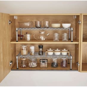Organizador De Armário De Cozinha Kit Com 2 Organizadores