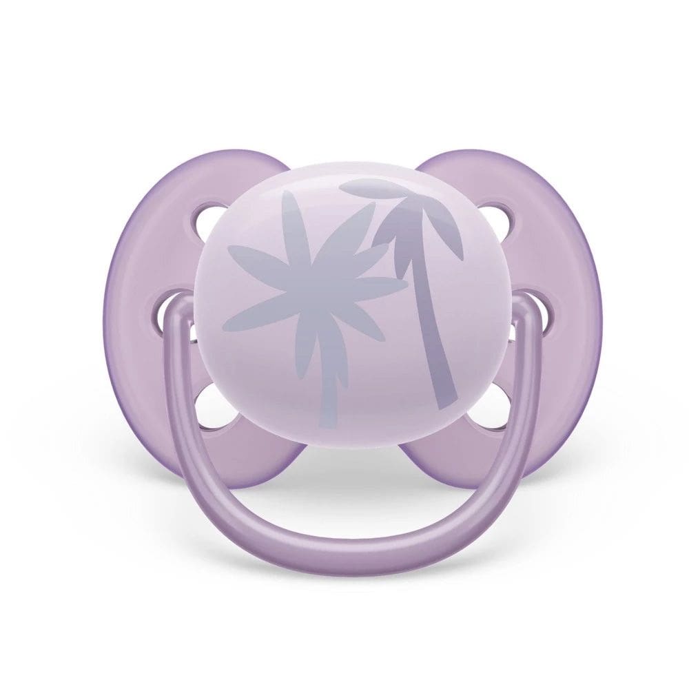 Chupeta Ultrasoft 0-6m Coqueiro Lilás 1und Philips Avent