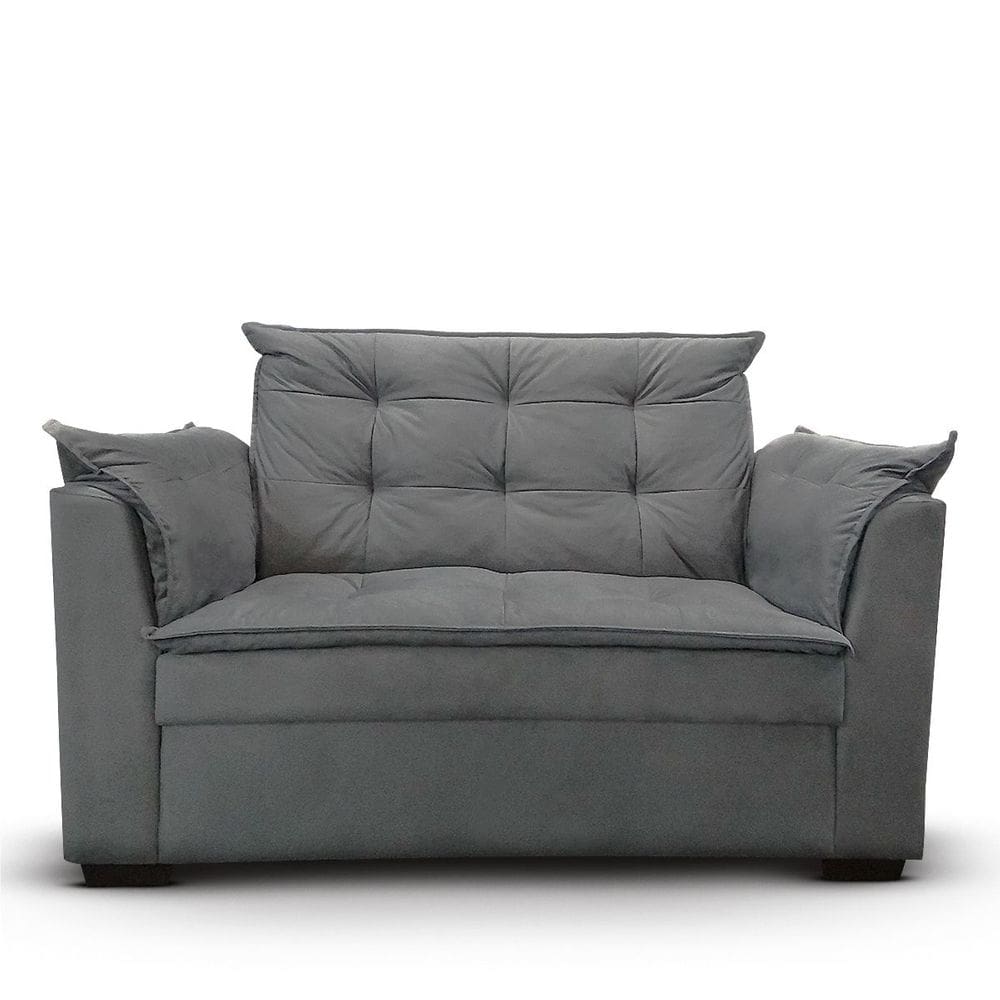Sofá 2 lugares Para Sala Moderno Confortável Elegance Suede