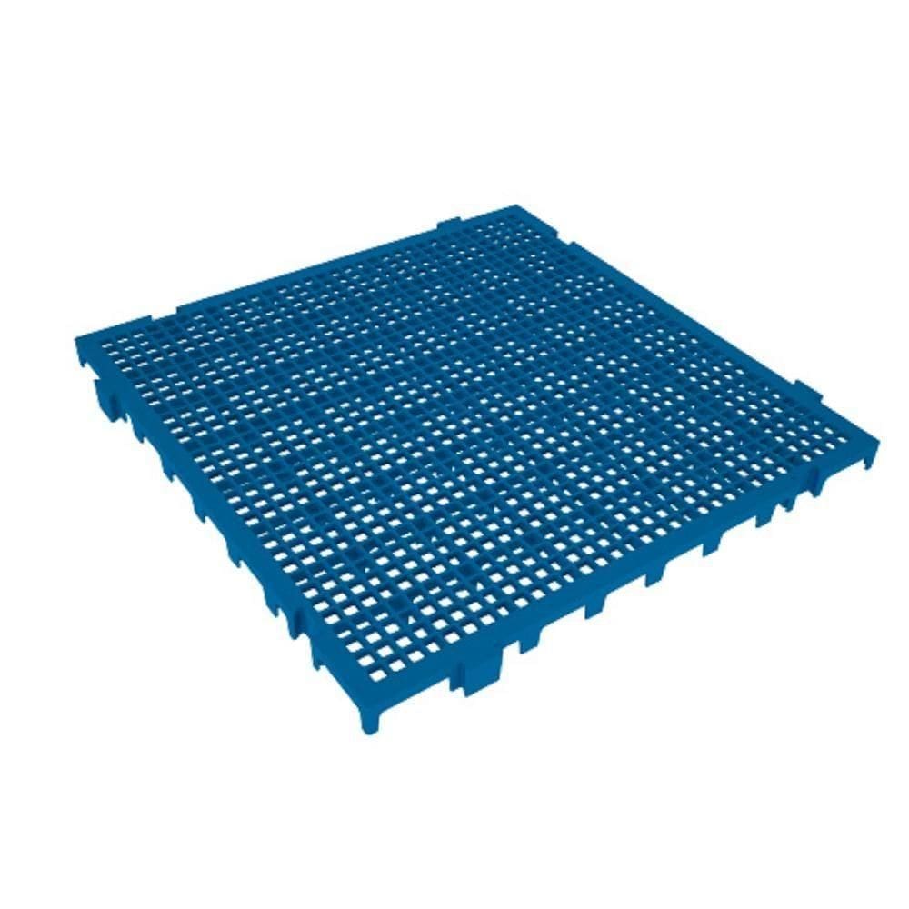 Piso Modular Azul Em Plástico 50x50x2,6 Presto