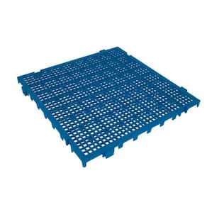 Piso Modular Azul Em Plástico 50x50x2,6 Presto