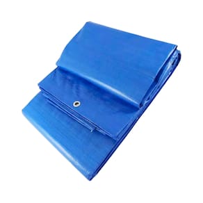 Lona multiuso Impermeável 2,45x2,8 310 Azul ilhós 0,30cm  - Primelonas SK