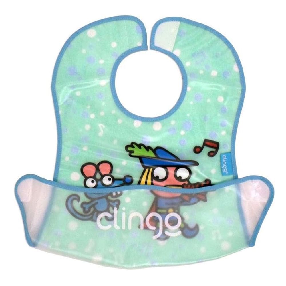Babador Impermeável C/Bolso Flautista Clingo