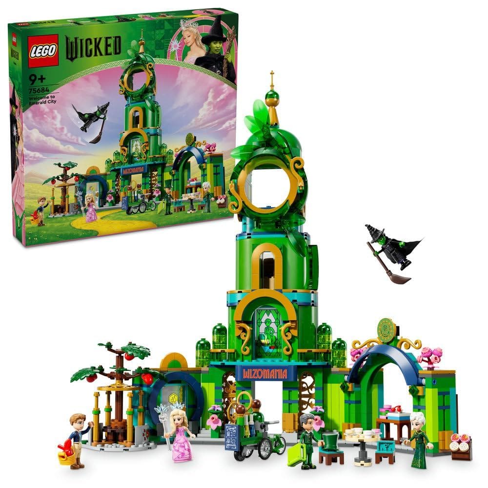 Toy LEGO Wicked Bem-vindo à Emerald City com torre de mais de 9 anos