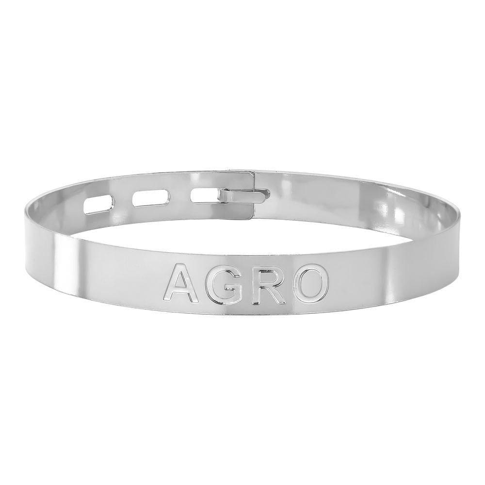 Bracelete Agro Em Aço Inox - Unissex