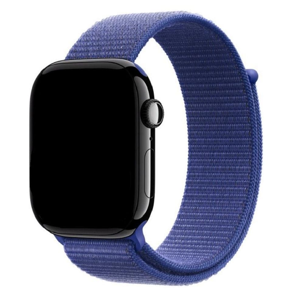 Pulseira Nylon Loop Para Watch 44/45/46Mm -Ultramarino