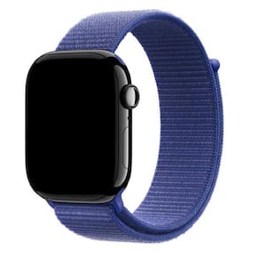 Pulseira Nylon Loop Para Watch 44/45/46Mm -Ultramarino