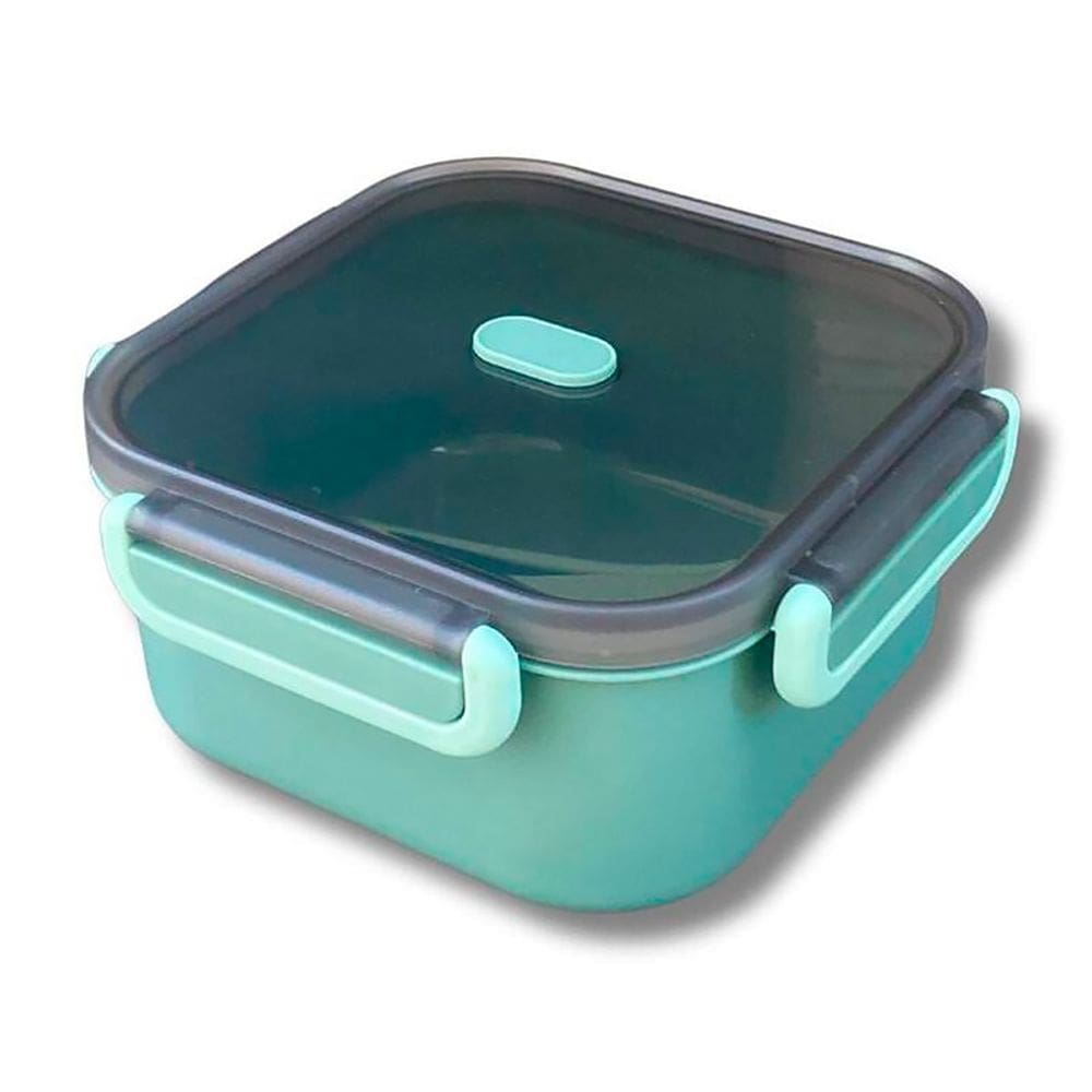 Marmita com Talheres 16,5X16,5X7,5cm Verde CK6203 - Clink