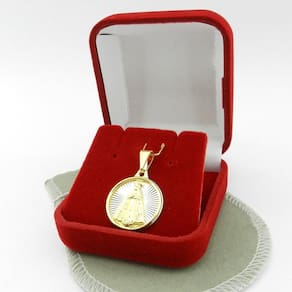 Pingente Nossa Senhora Aparecida Folheado Ouro Pi104