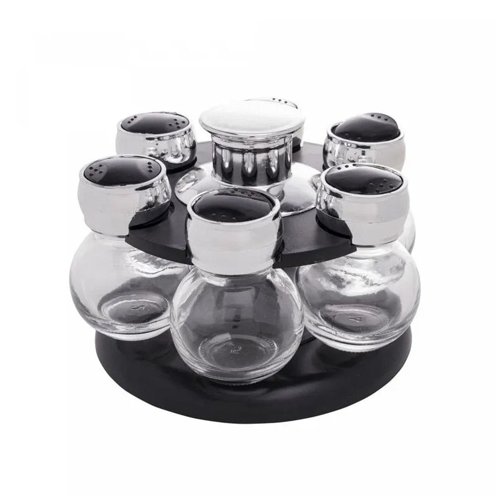 Conjunto 6 Porta Temperos com Base Giratória  26887 - Wolff