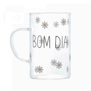 Conjunto 2 Canecas De Vidro Bom Dia 280ml 29266 - Wolff