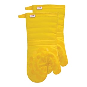 Luva de forno com design de medalhão T-Fal 100% algodão com alça de silicone