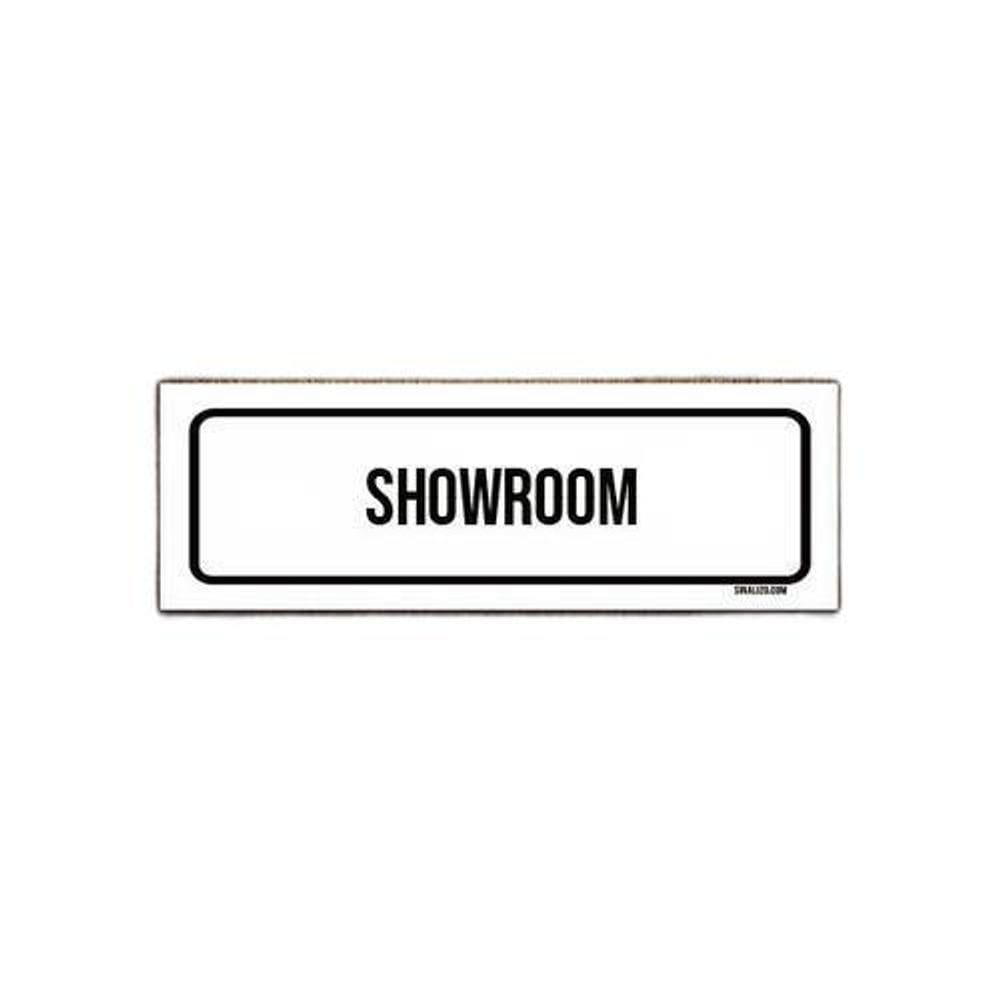 Placa De Sinalização Setor - Showroom  23X9 