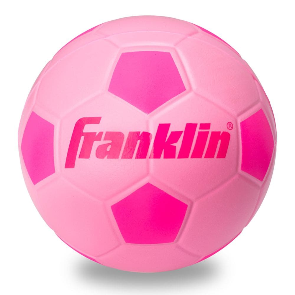 Bola de futebol de espuma Franklin Sports Probrite Kids Pink 6.5