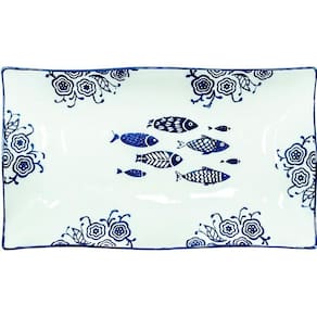 Kit 10 Petisqueiras Bowl Grande Travessa Peixe Oceano 550ml
