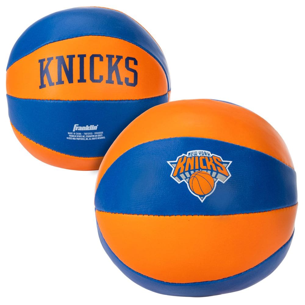 Bolas de basquete de brinquedo Franklin Sports NBA New York Knicks, pacote com 2