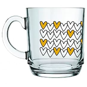 Caneca Aspen Love Gold 300ml Coração Dourado 5909417 - Allmix