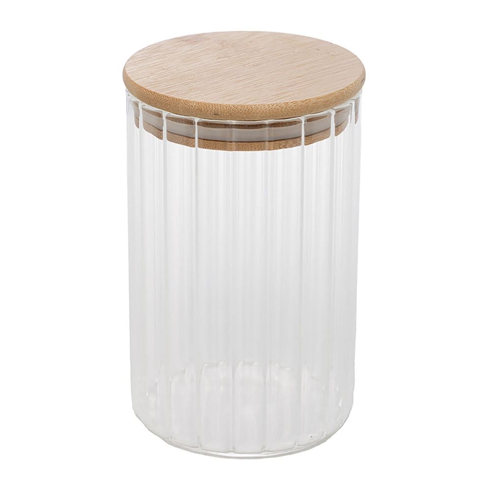 Porta Mantimento de Vidro Borossilicato com Tampa de Bambu 510ml 29262 - Wolff