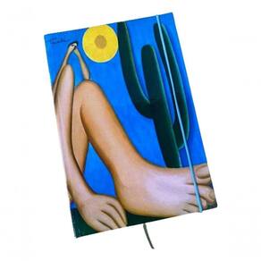 Caderno Sketchbook Grande Capa Obras De Arte 21x14cm Miolo Com Linha Obra Da Capa Abaporou