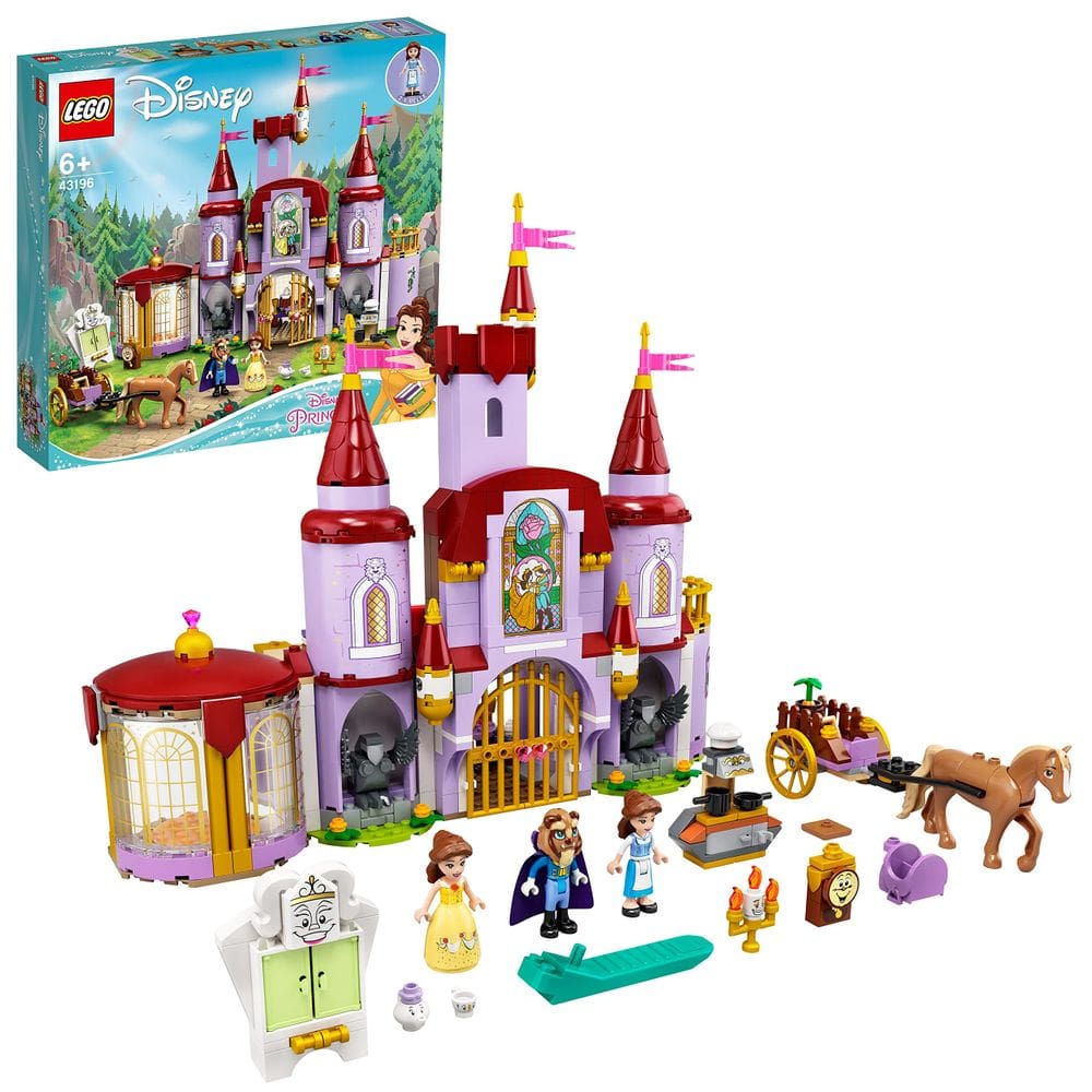 Kit de construção LEGO Disney Belle and The Beast`s Castle 43196