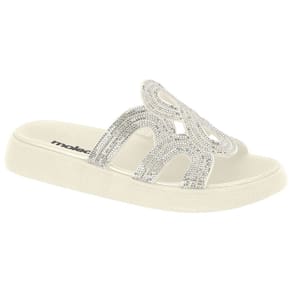 Tamanco Slide Moleca 5469.134 Feminino - Off White