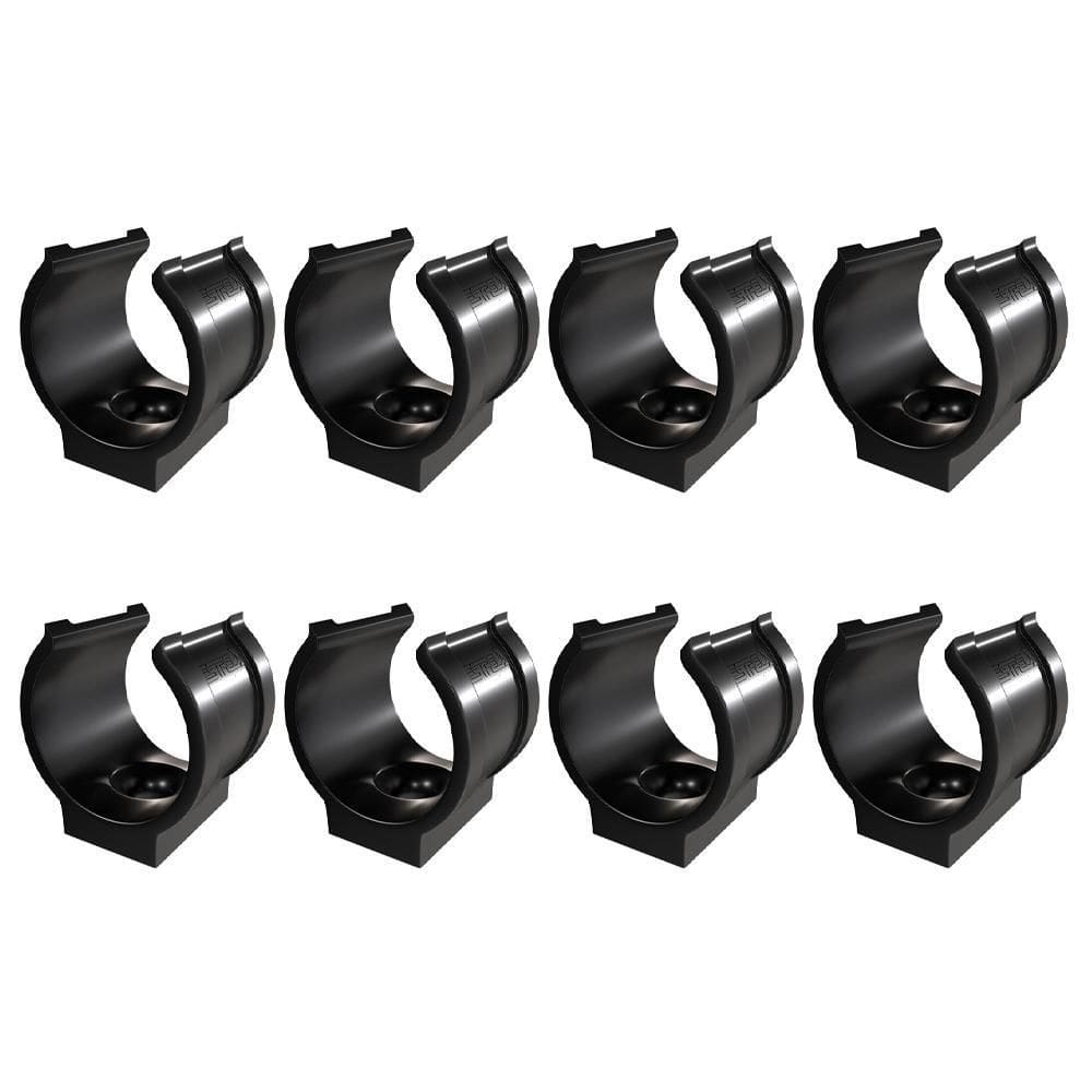 Kit 8 Abraçadeira Impacto Cano Tubo 20Mm 1/2`` Preta Estrela