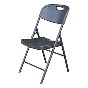 Cadeira Dobravel De Aco E Plastico 88X46X50 Cm Cinza
