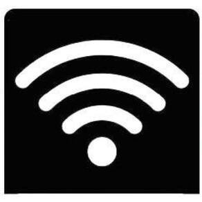 Kit 3 Placas Sinalização Wifi