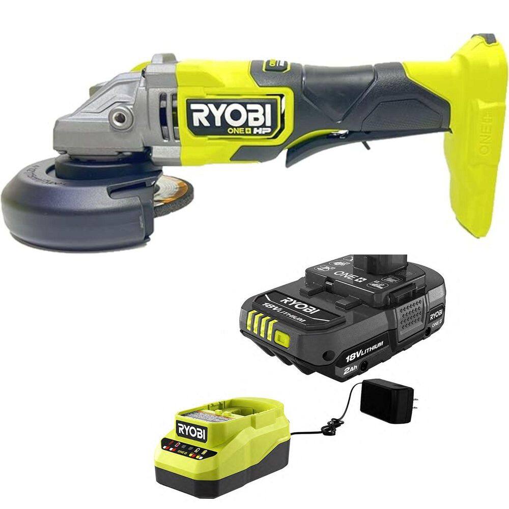 Esmerilhadeira Angular Ryobi 4 1/2Pblag01B + Bateria Psk005