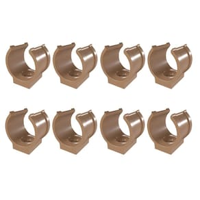 Kit 8 Abraçadeira Impacto Cano 25Mm 3/4`` Marrom Estrela