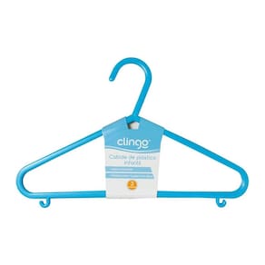Cabide Infantil Basic Azul 3und Clingo