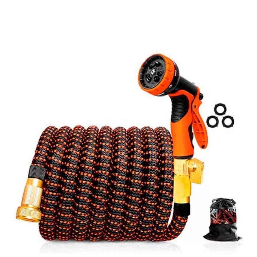 Mangueira Kepper Poliester 30mts Conector De Metal Laranja Com Preto