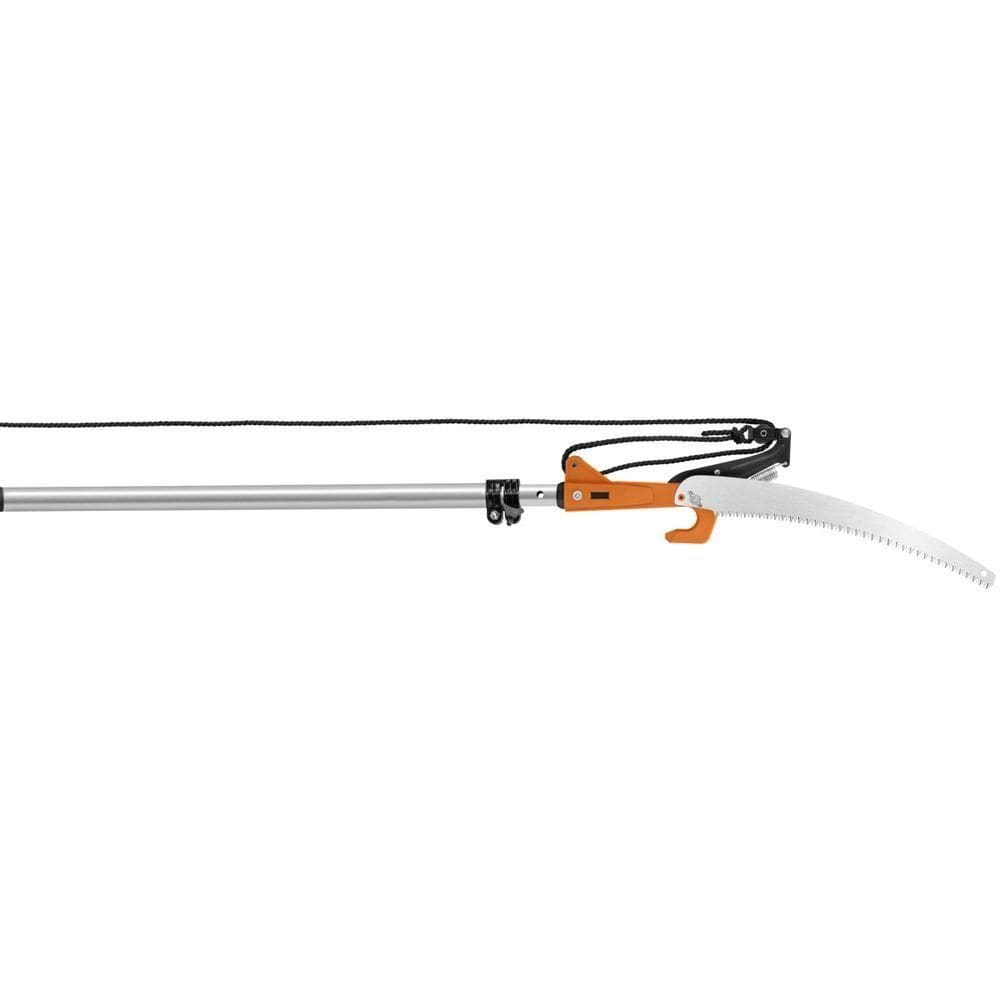 Podador De Galhos Com Serrote Profissional 13 Polegada - 330 Mm Tramontina Com Cabo Metálico Extensível Até 3 M