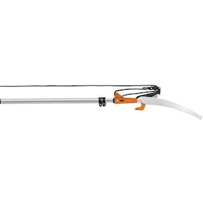 Podador De Galhos Com Serrote Profissional 13 Polegada - 330 Mm Tramontina Com Cabo Metálico Extensível Até 3 M