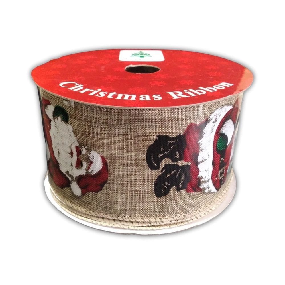 Fita de Natal Papai Noel 6,3cm - 9 metros