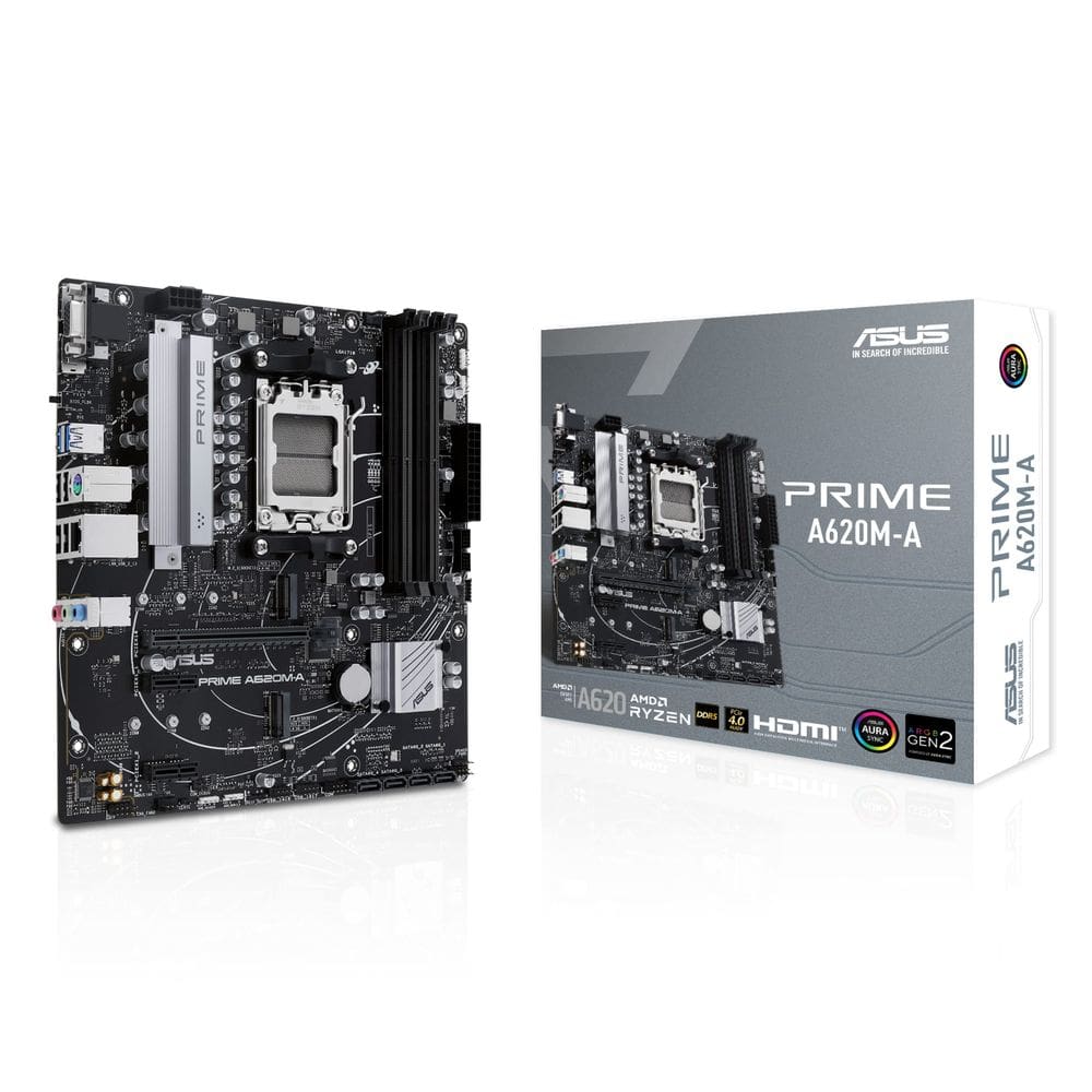 Placa-mãe ASUS Prime A620M-A-CSM AMD AM5 (Ryzen 7000) mATX