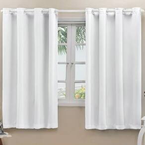 Cortina Blackout Tecido 100% Corta Luz Comfort 3,00m x 1,70m - Branco Bella Janela
