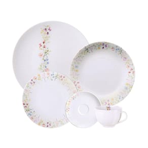 Aparelho De Jantar Tramontina Artemis Em Porcelana Decorada 30 Peças