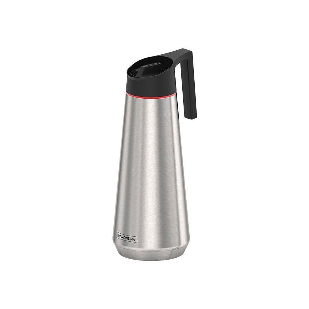 Garrafa Térmica Tramontina Exata 61638100 1l Inox E Preto Inox 61638100