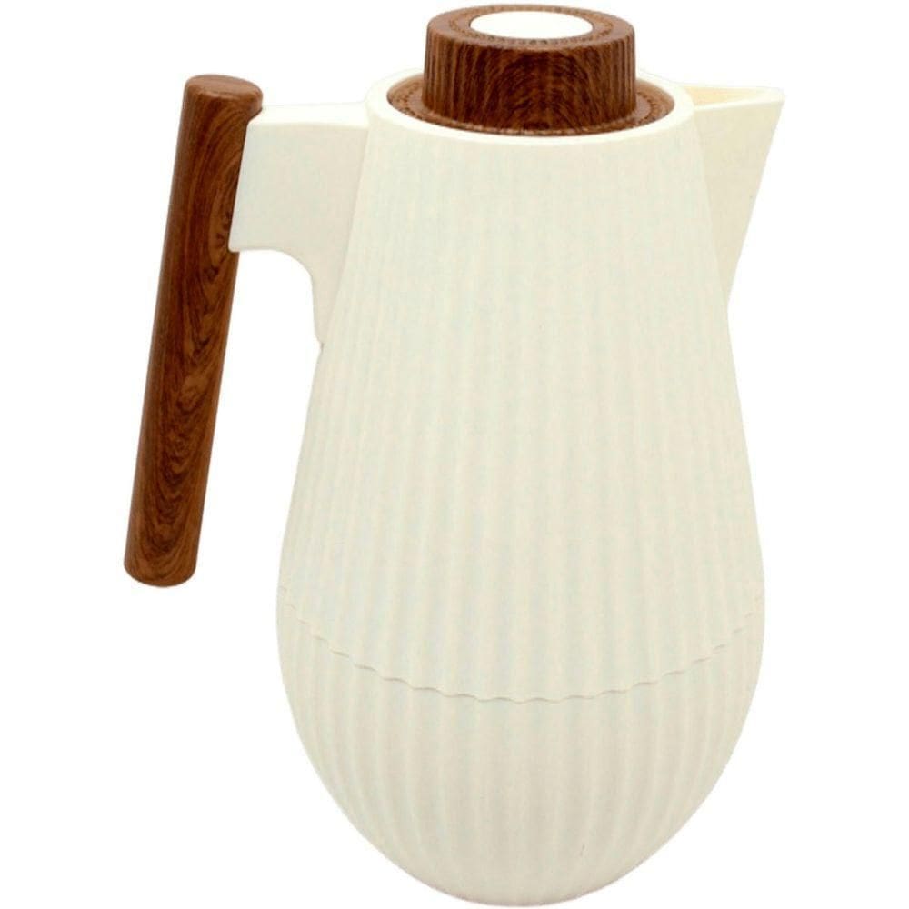 Garrafa Térmica De Mesa Morden White Leite Café Chimarrão 1l