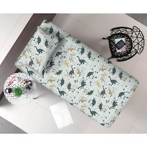 Jogo De Cama Infantil Estampado Solteiro 2 Peças - Kids - Dino Selva
