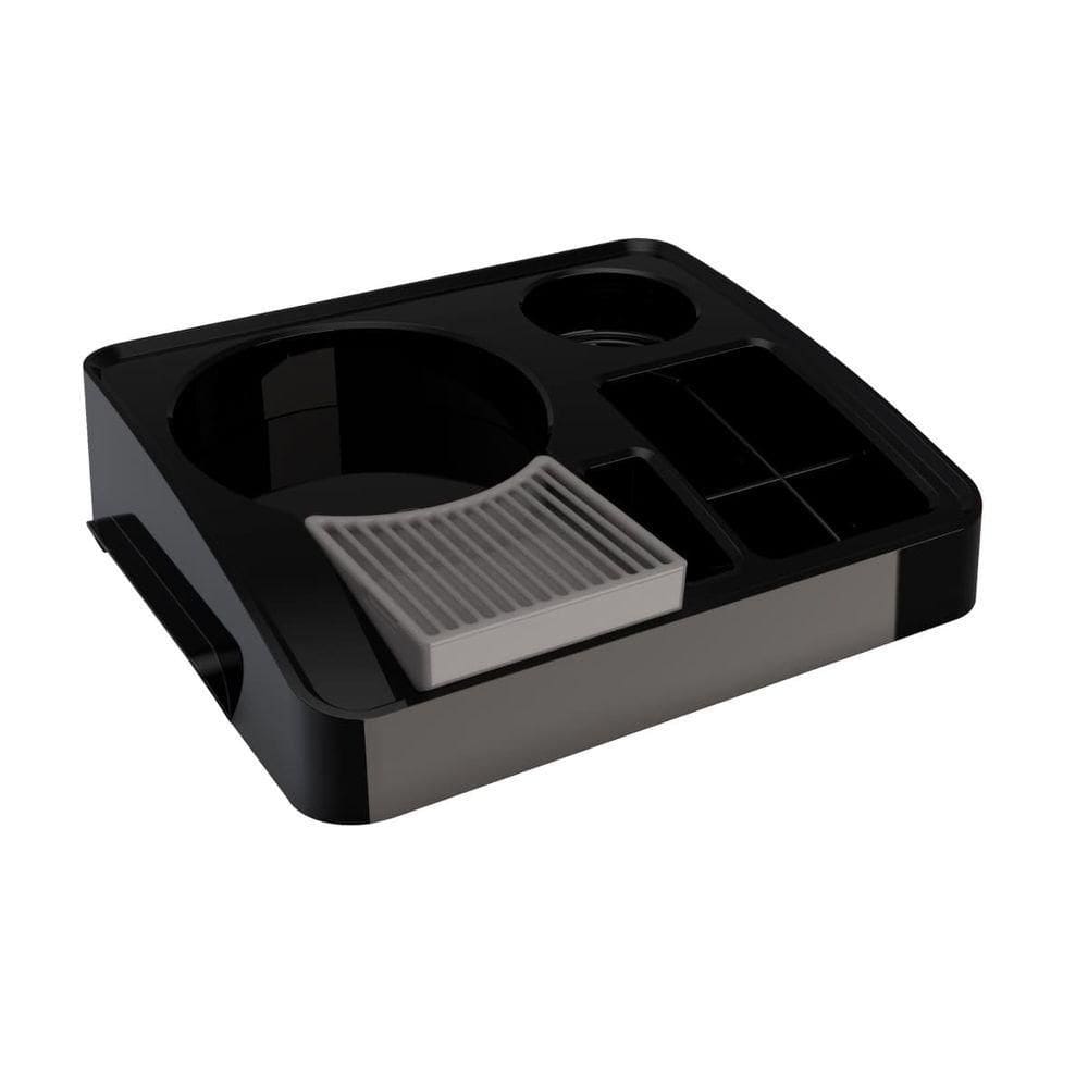 Bandeja Organizadora Portátil Preta De Servir Chá Café Leite