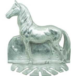 Porta Espeto Parede Em Alumínio Modelo Cavalo Churrasco 30cm