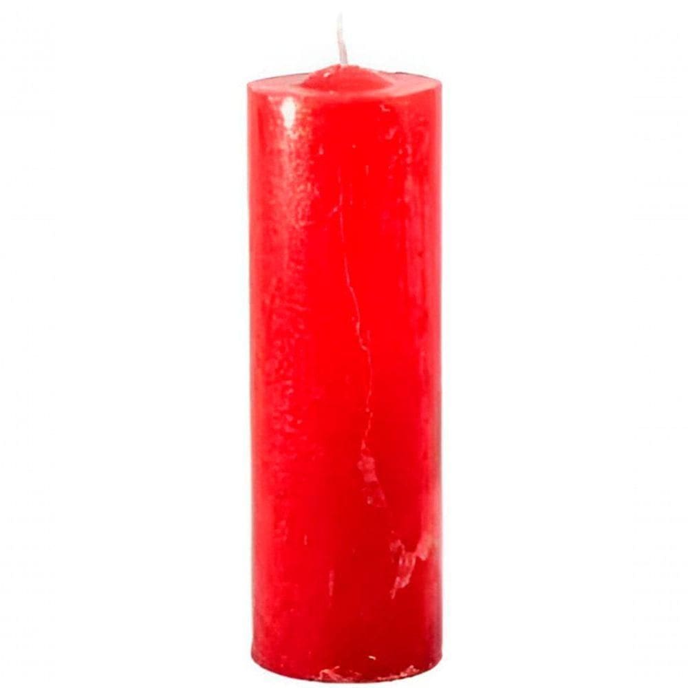 Kit 4 Velas 7 Dias Votiva Clássica Vermelha Decorativa 15cm